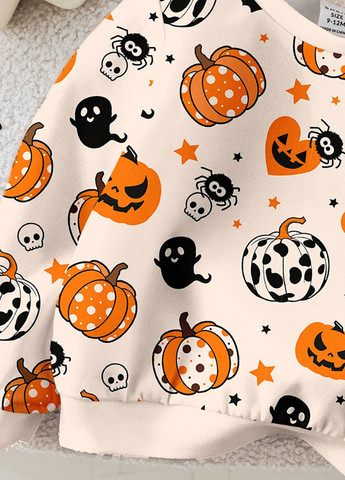 SHEIN свитшот рисунок белый кэжуал полиэстер