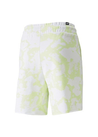 Шорты Summer Longline Women's Shorts Puma однотонные зелёные спортивные хлопок