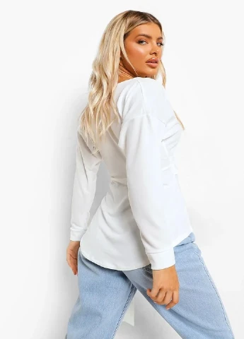 Біла блуза Boohoo