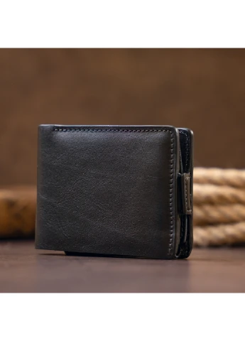 Мужской кожаный кошелек 9х11,5х3 см Grande Pelle (252132207)