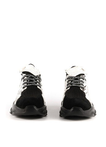 Чорно-білі осінні кросівки Le'BERDES