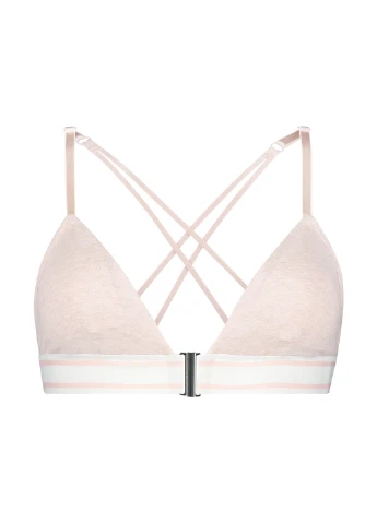 Пудровий топ бюстгальтер Hunkemoller без кісточок бавовна