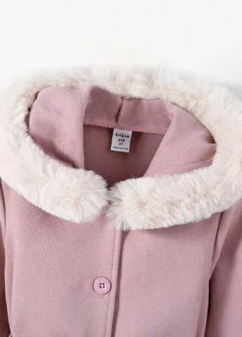 Лиловое демисезонное Пальто SHEIN