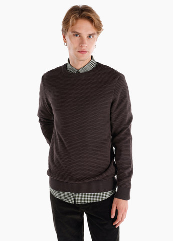 Темно-коричневый зимний свитер джемпер Colin's
