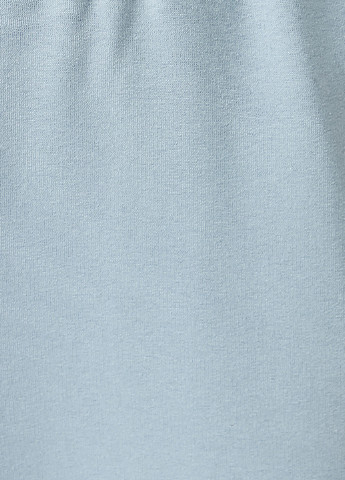 Штани KOTON джогери однотонні блакитні спортивні трикотаж, бавовна