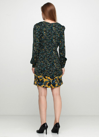 Темно-зелена кежуал плаття, сукня Mark з орнаментом