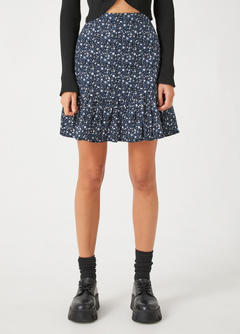 Разноцветная кэжуал цветочной расцветки юбка KOTON