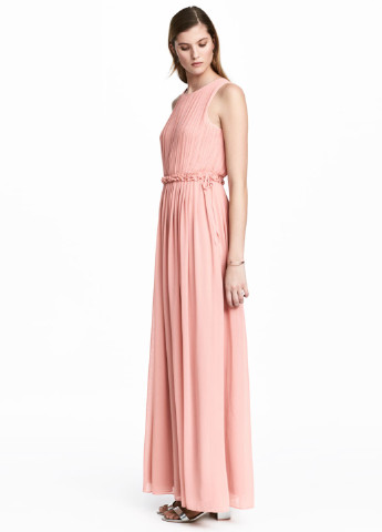 Розовое кэжуал платье в греческом стиле H&M однотонное