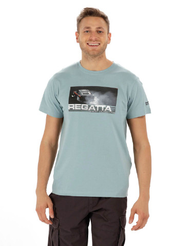 Светло-голубая футболка с коротким рукавом Regatta