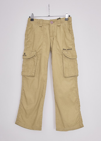Бежевые кэжуал демисезонные брюки Pepe Jeans