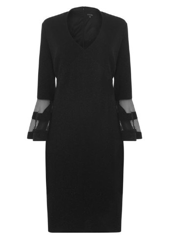 Чорна кежуал сукня футляр Marina однотонна
