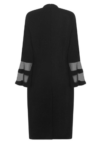 Черное кэжуал платье футляр Marina однотонное