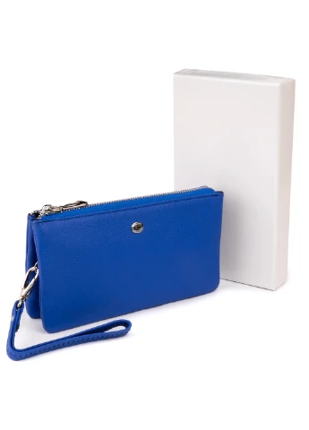 Женский кожаный кошелек-клатч 19,2х10х2 см st leather (252132463)