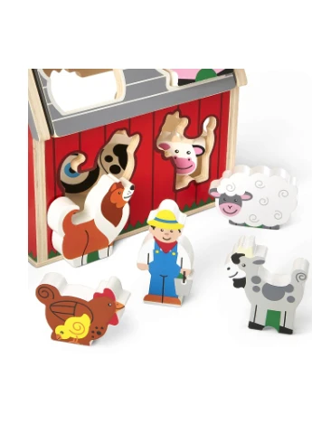 Развивающая игрушка деревянный сортировочный сарай (MD30149) Melissa&Doug (254069373)