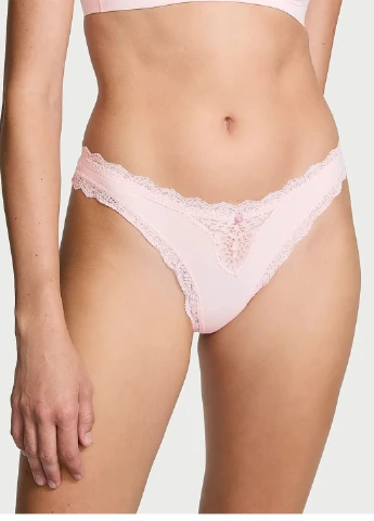 Рожевий демісезонний комплект (бюстгальтер, трусики) Victoria's Secret
