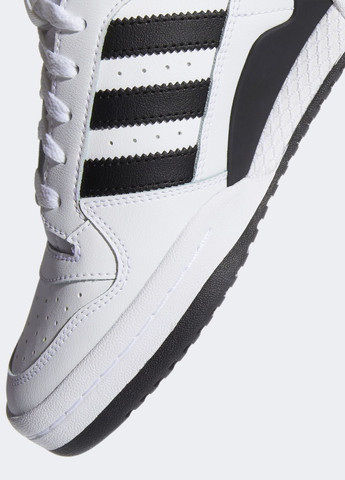 Белые демисезонные кроссовки adidas FORUM MID ORIGINALS