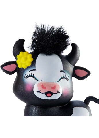 Игровой набор Enchantimals Cambrie Cow Doll with Ricotta Коровка Кембри с Рикотта и питомцами (GJX44) Mattel (255665219)
