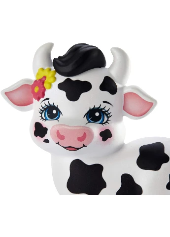 Игровой набор Enchantimals Cambrie Cow Doll with Ricotta Коровка Кембри с Рикотта и питомцами (GJX44) Mattel (255665219)