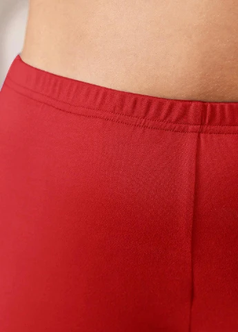 Красные демисезонные леггинсы SHEIN