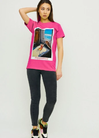 Футболка Boyfriend / air print / YAPPI - (237407606)