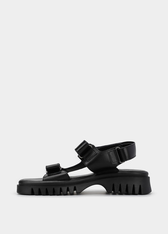 Черные босоножки Braska на липучке