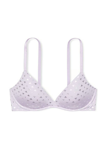 Бузковий бралетт бюстгальтер Victoria's Secret з кісточками поліамід