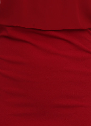 Бордовое кэжуал платье Rinascimento однотонное