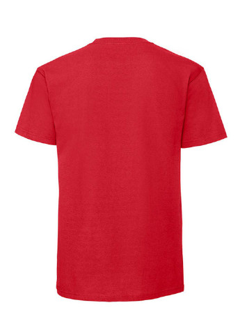Красная футболка Fruit of the Loom Ringspun premium