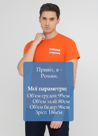 Оранжевая футболка Blue 84