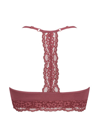 Розовый топ бюстгальтер Hunkemoller без косточек полиамид