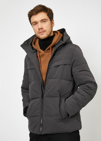 Темно-серая зимняя куртка KOTON