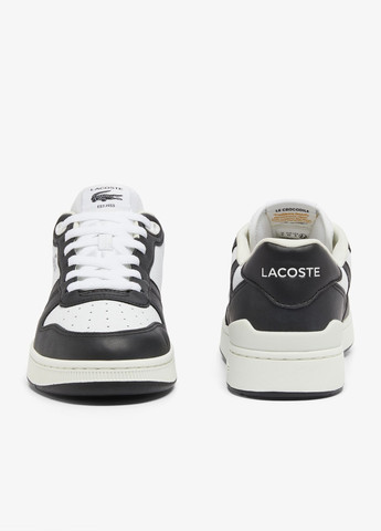 Чорно-білі Осінні кросівки Lacoste T-CLIP SET