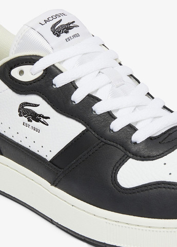 Чорно-білі Осінні кросівки Lacoste T-CLIP SET