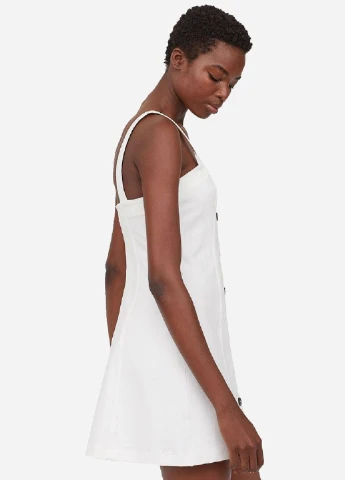Білий кежуал сарафан H&M однотонна