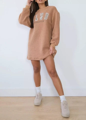 Бежева кежуал плаття, сукня Missguided однотонна
