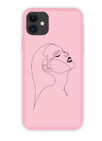 Чехол силиконовый Apple Iphone 7 Контурный минимализм (Contour minimalism) (17361-1788) MobiPrint (219777499)