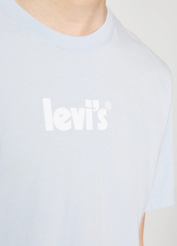 Светло-голубая летняя футболка Levi's