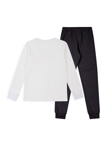 Черно-белая всесезон пижама (лонгслив, брюки) лонгслив + брюки Garnamama