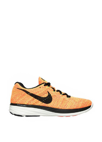 Оранжевые демисезонные кроссовки Nike WMNS NIKE FLYKNIT LUNAR3