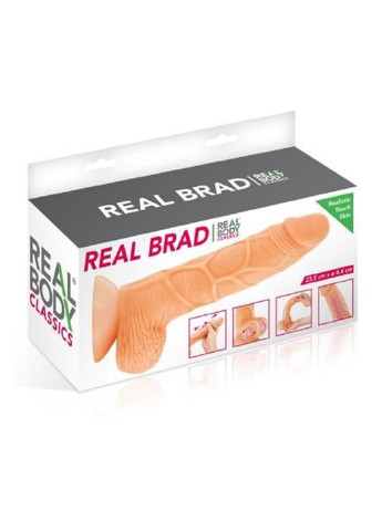 Фаллоимитатор с подвижной крайней плотью - Real Brad Real Body (252022491)