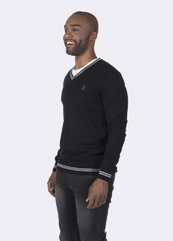 Чорний демісезонний пуловер пуловер Giorgio di Mare