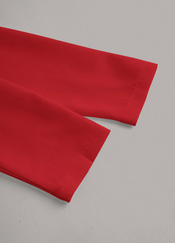 Темно-красное кэжуал платье клеш, платье-жакет SHEIN однотонное