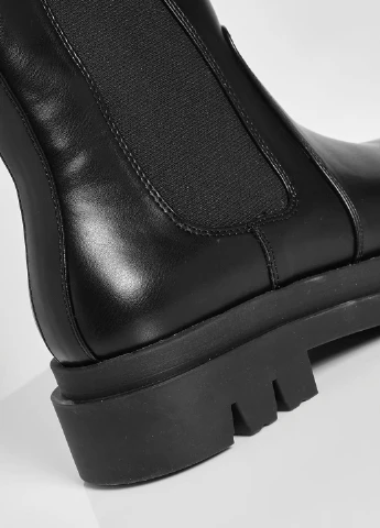 Осенние ботинки челси на высокой массивной подошве Boohoo из искусственной кожи