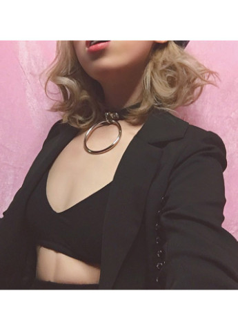 Чокер Langsha метал, екошкіра (252830697)