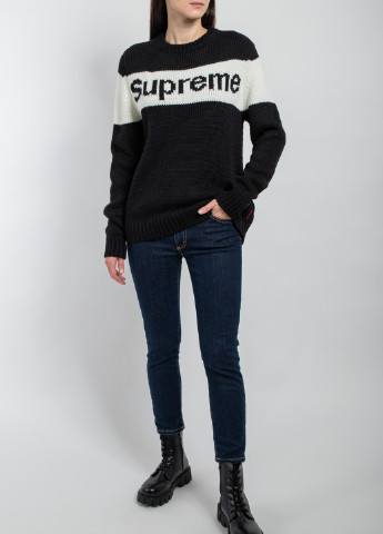 Чорний демісезонний светр Supreme Spain