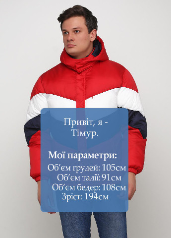 Красная демисезонная куртка Bershka