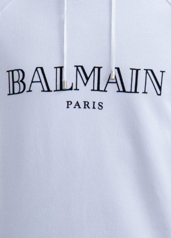 Белый худи с логотипом Balmain (228877458)