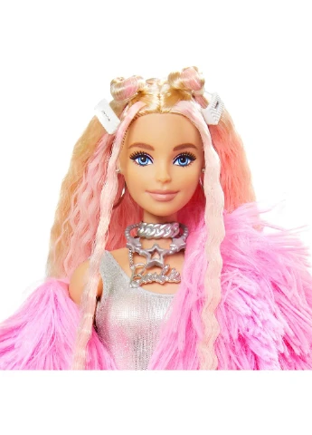 Лялька Barbie Extra Doll # 3 Барбі Екстра в рожевій накидці (GRN28) Mattel (255254455)