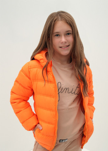 Оранжевая демисезонная куртка Lizi