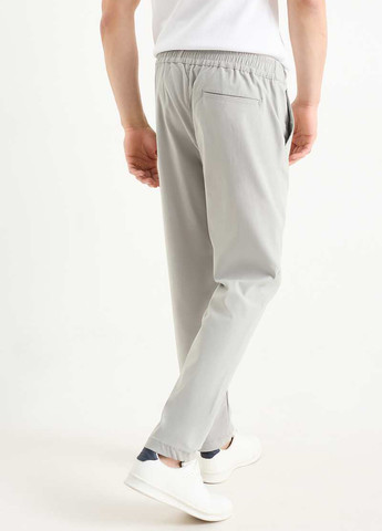 Светло-серые кэжуал летние прямые брюки C&A